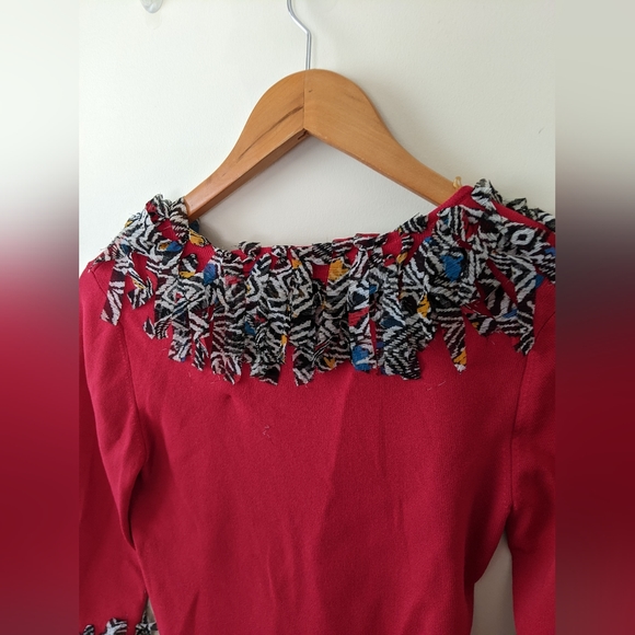 Ruby Rd. 3/4 Sleeve Top Size (S) V Neck Sweater - Picture 7 of 10